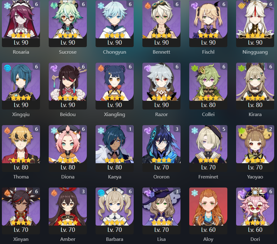 продажа аккаунта к игре Genshin Impact
